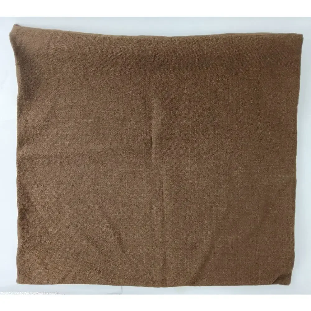 Threshold Studio McGee Linen Blend Toss Pillow Cover Brown Check Plaid 20